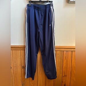 Adidas magic pants, Navy Blue Track Pants w White Stripes, great for stripping